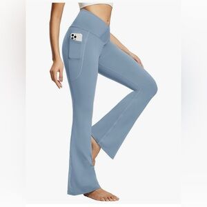 Baleaf Amazon Crossover waistband flared leggings